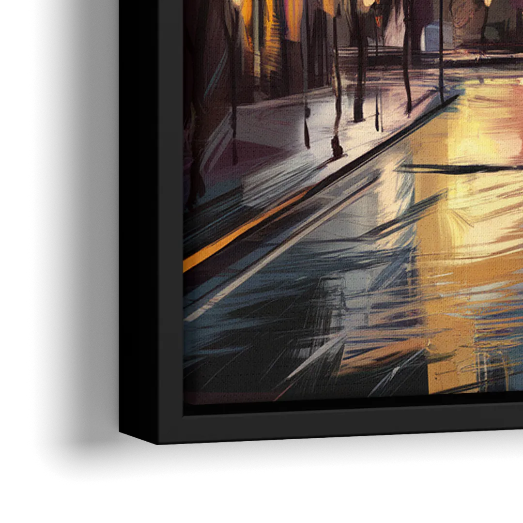 Chicago Historic Water Tower - Close-Up Black Frame Canvas