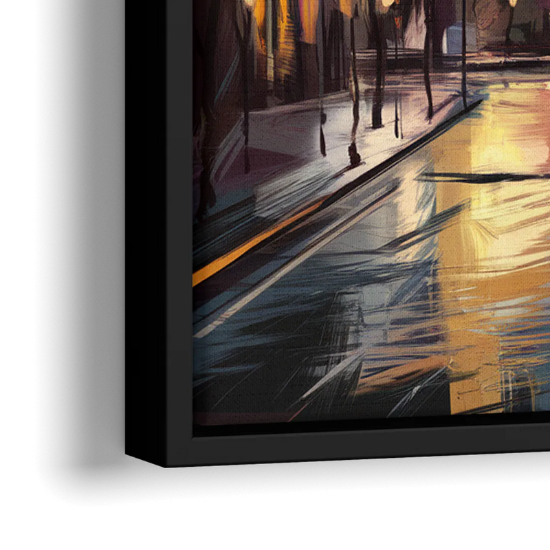 Chicago Historic Water Tower - Close-Up Black Frame Canvas