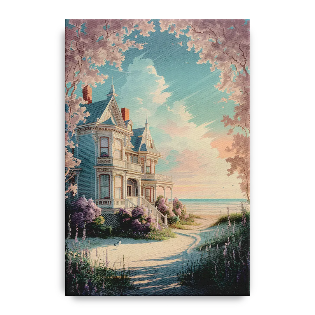 Cape May Victorian Charm - Canvas Wall Art