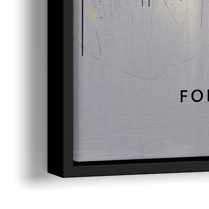 Fort Worth Downtown Skyline - Close-Up Black Frame Canvas