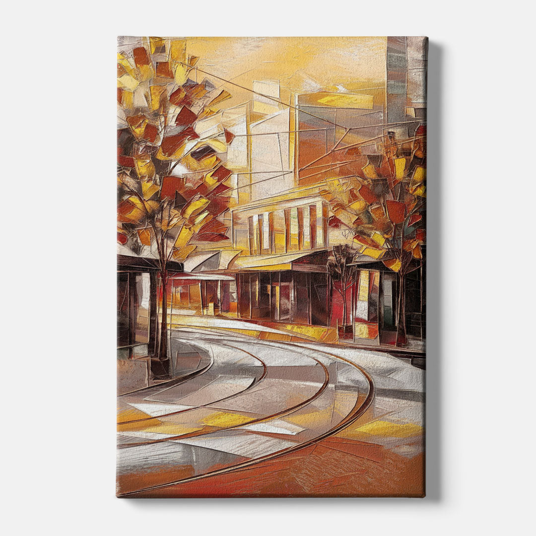 Little Rock River Market View - Canvas Wall Art