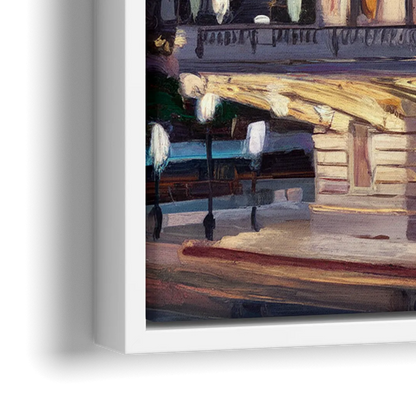 Kansas City Union Station - Close-Up White Frame Canvas