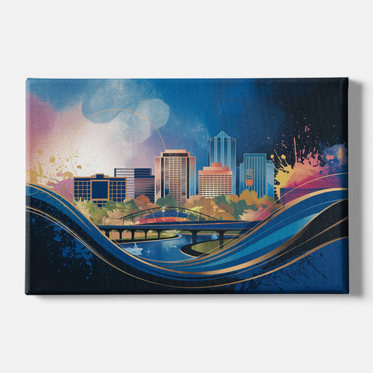 Boise State Skyline - Canvas Wall Art