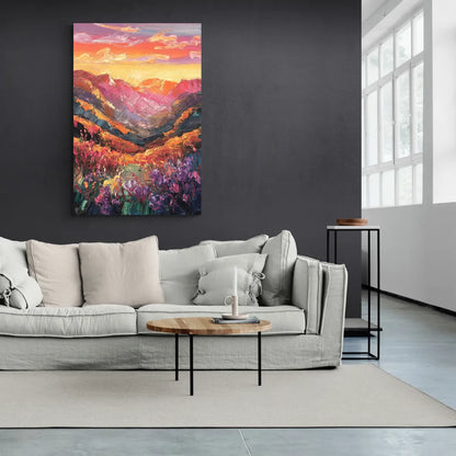 Vail Sunset Glow - Canvas Wall Art Living Room