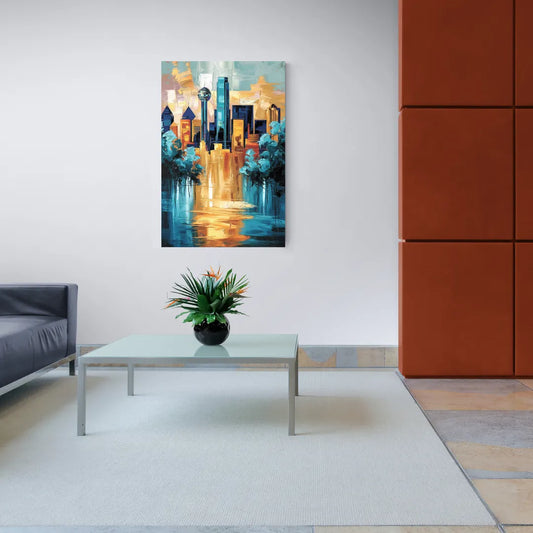 Dallas Historic Landmarks - Canvas Wall Art Living Room