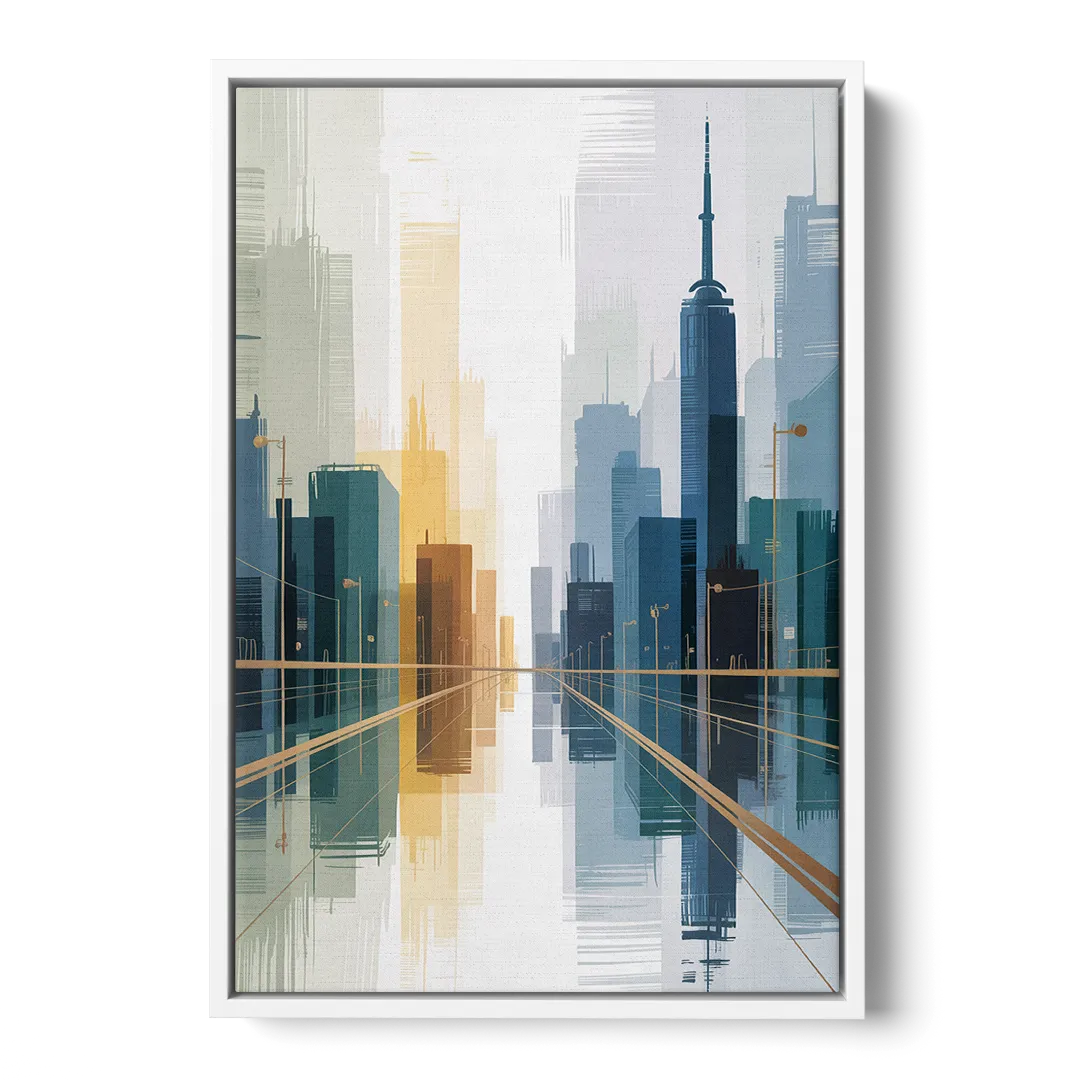 Bloor Street Vibes - White Frame Canvas