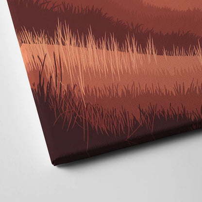 Ashland Sunrise Over Hills Canvas Close Up