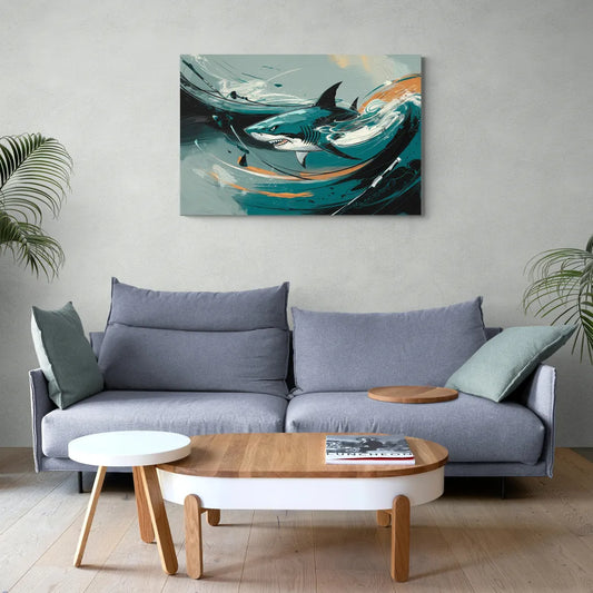 San Jose Sharks Pride - Canvas Wall Art Living Room