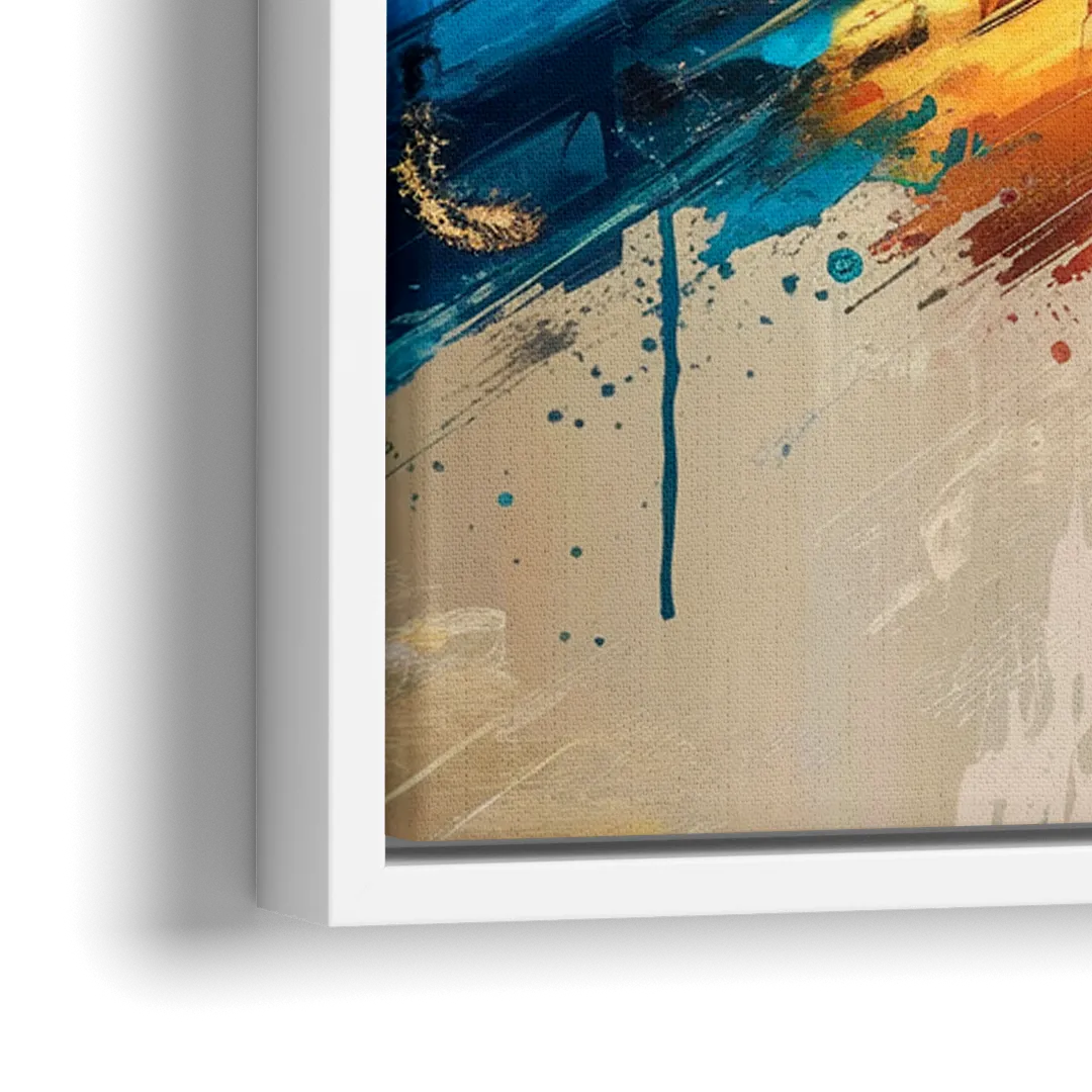 Houston Artistic Flair - Close-Up White Frame Canvas