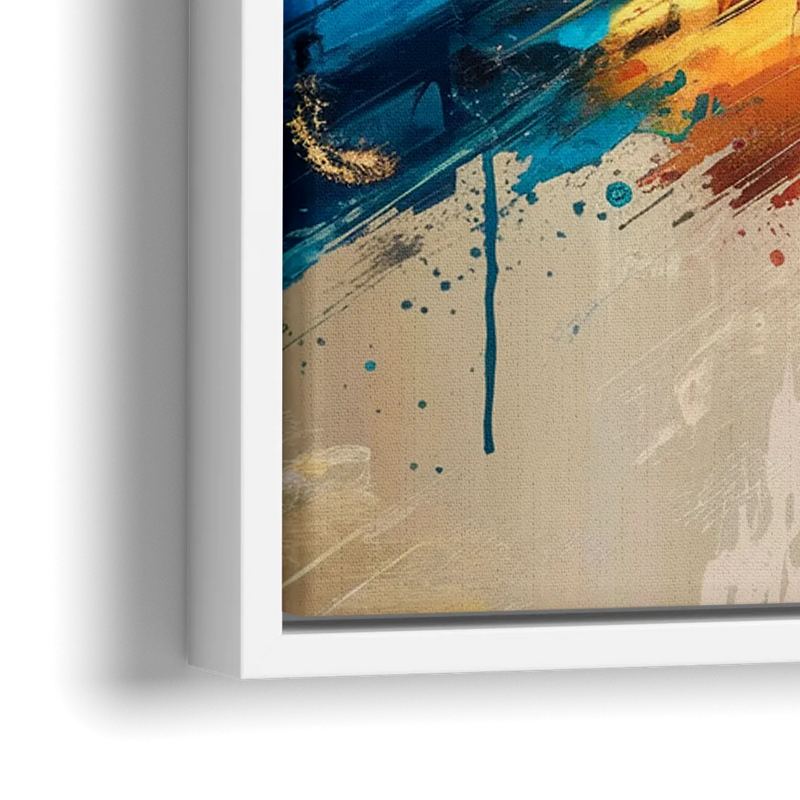 Houston Artistic Flair - Close-Up White Frame Canvas