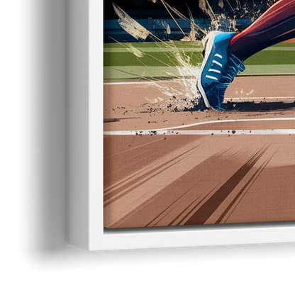 Irvine Baseball Dreams - Close-Up White Frame Canvas