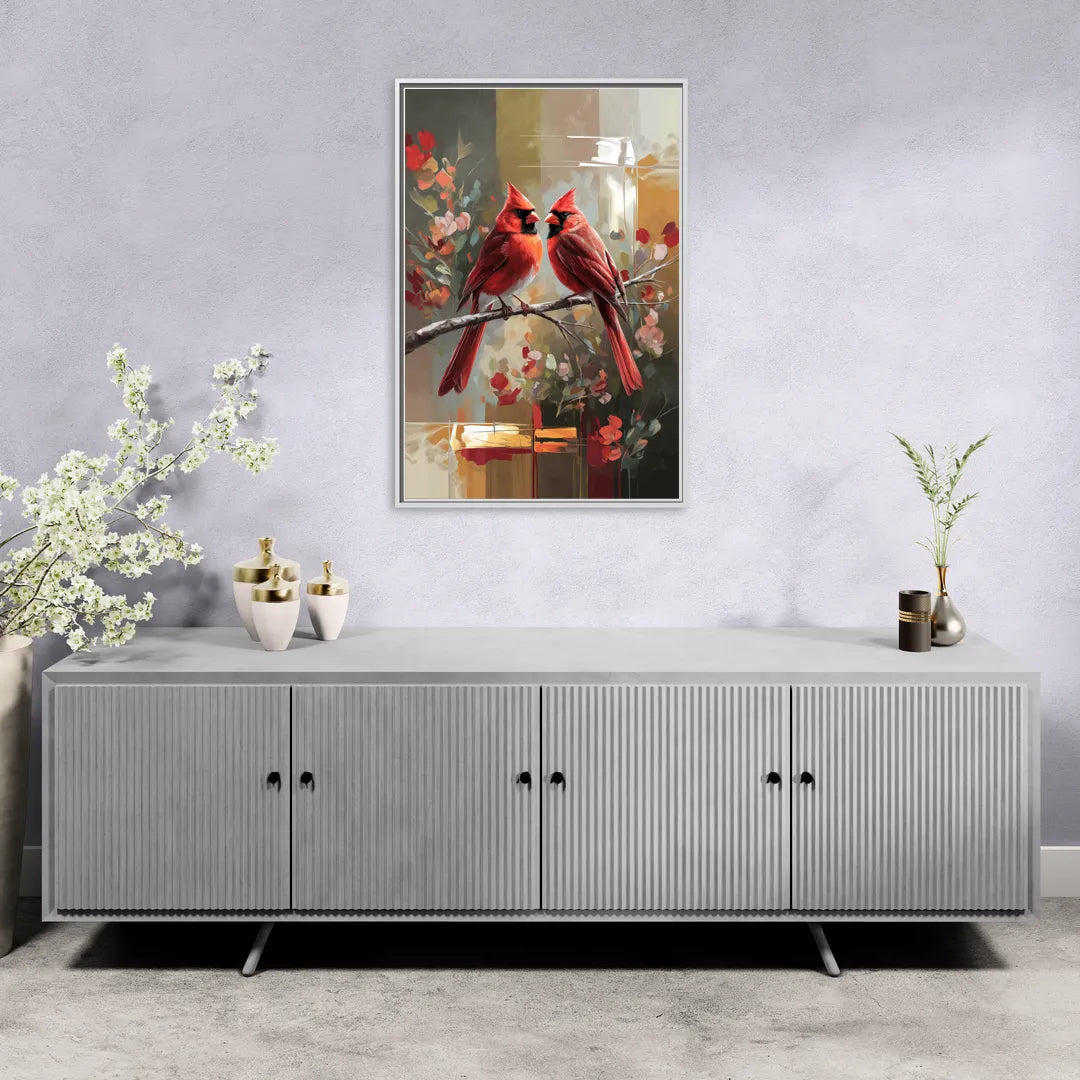 Springfield Cardinals Tribute - Living Room White Frame Canvas