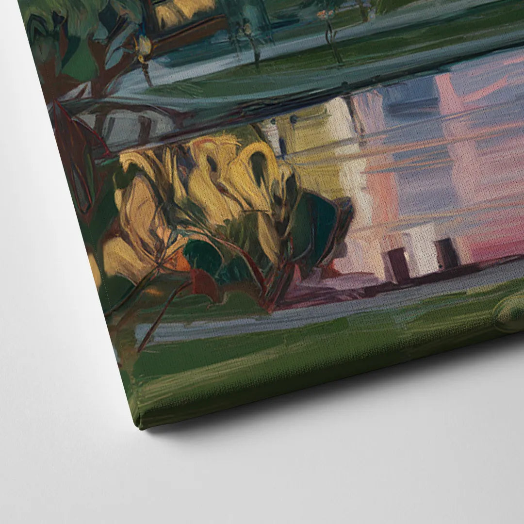 Salt Lake City Urban Landscape Canvas Close Up