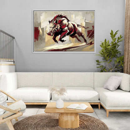 Fayetteville Razorbacks Pride - Living Room White Frame Canvas