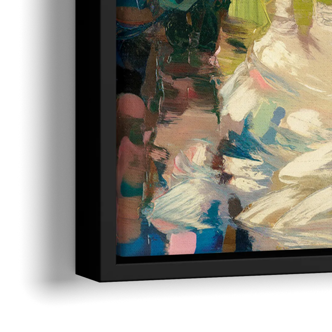 Augusta Serene Riverfront - Close-Up Black Frame Canvas