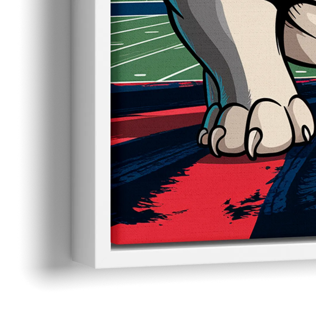 Fresno State Bulldogs Pride - Close-Up White Frame Canvas