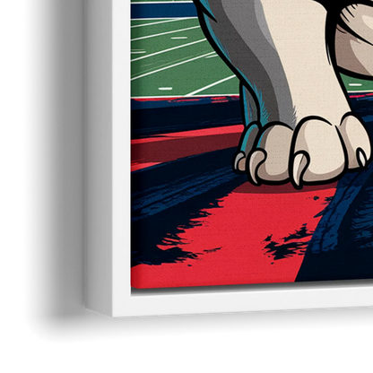 Fresno State Bulldogs Pride - Close-Up White Frame Canvas