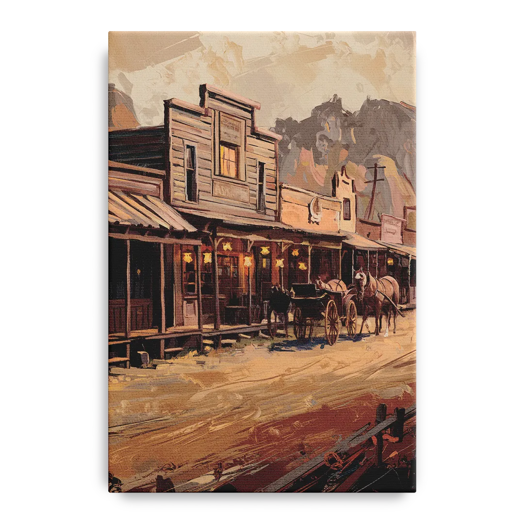 Tombstone Old West Charm - Canvas Wall Art