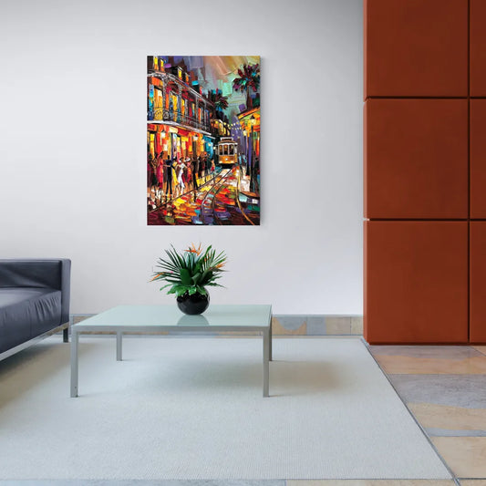 New Orleans Vibrant Street Art - Canvas Wall Art Living Room