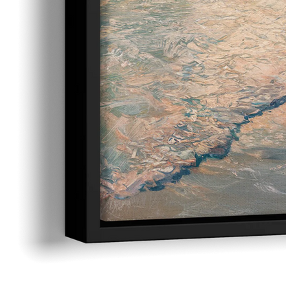 La Jolla Ocean Breeze - Close-Up Black Frame Canvas