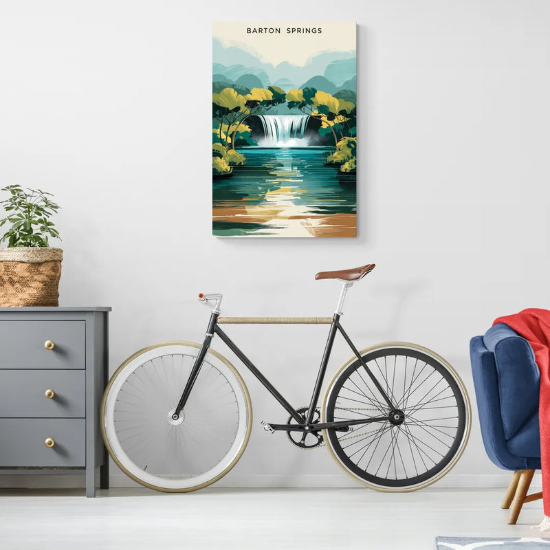 Austin Barton Springs Serenity - Canvas Wall Art Living Room