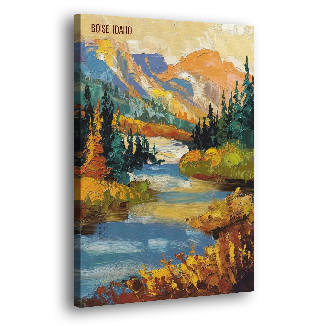 Boise Nature Escape - Canvas Print Art Sides