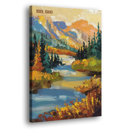 Boise Nature Escape - Canvas Print Art Sides