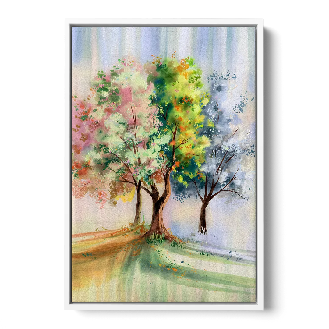 New Hope Seasonal Beauty - White Frame Canvas