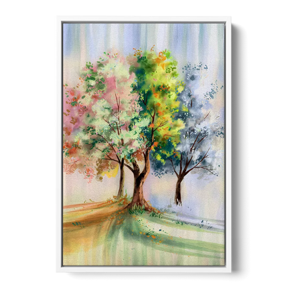 New Hope Seasonal Beauty - White Frame Canvas