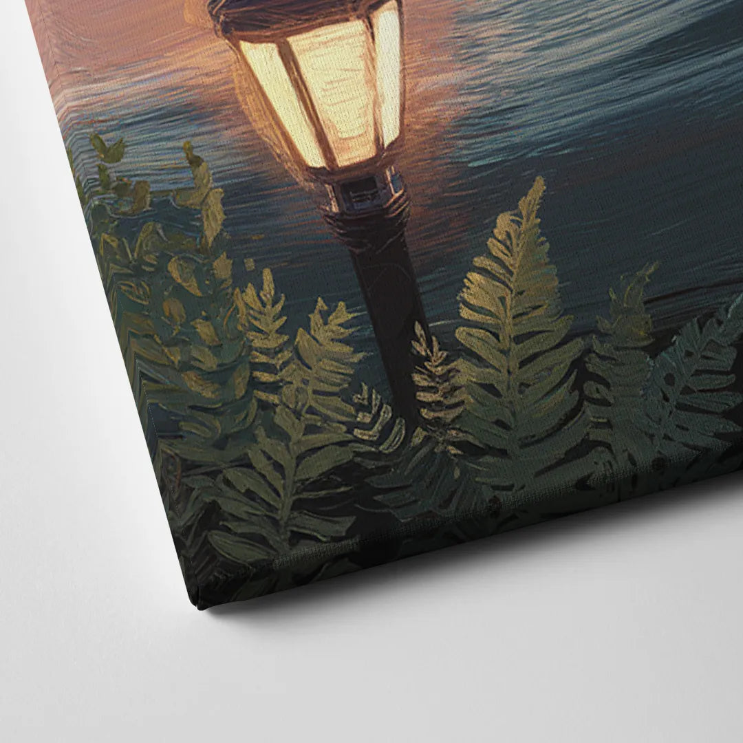 Oakland Lake Merritt Reflection Canvas Close Up