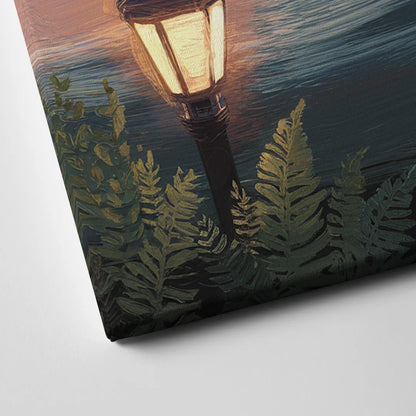 Oakland Lake Merritt Reflection Canvas Close Up