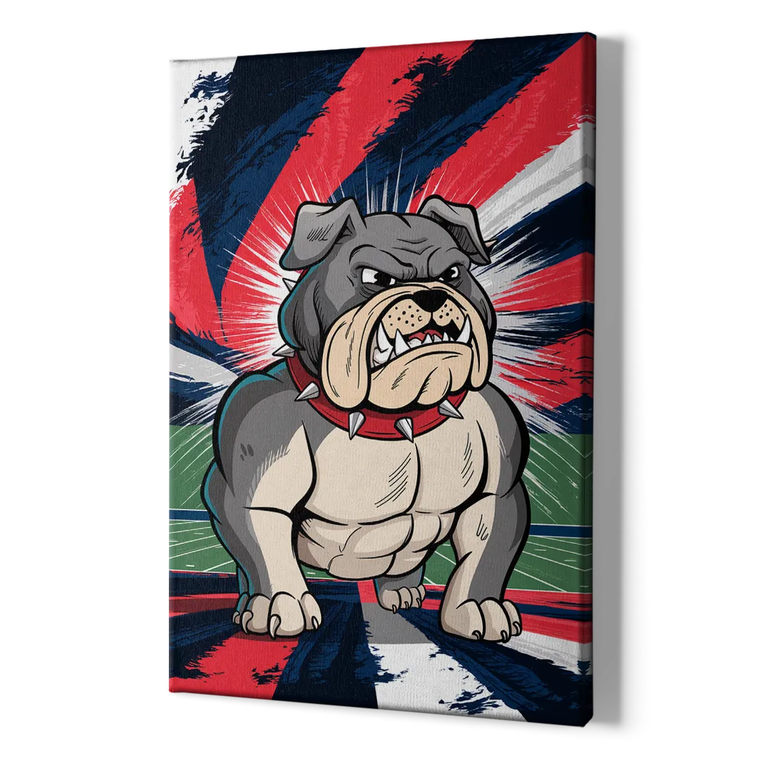 Fresno State Bulldogs Pride - Canvas Print Art Sides
