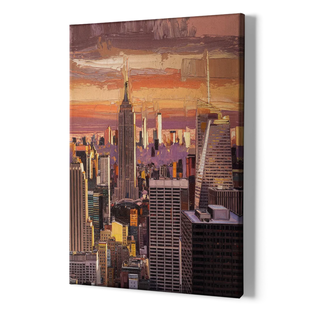 New York City Midtown Skyline - Canvas Print Art Sides