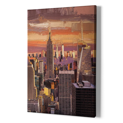 New York City Midtown Skyline - Canvas Print Art Sides