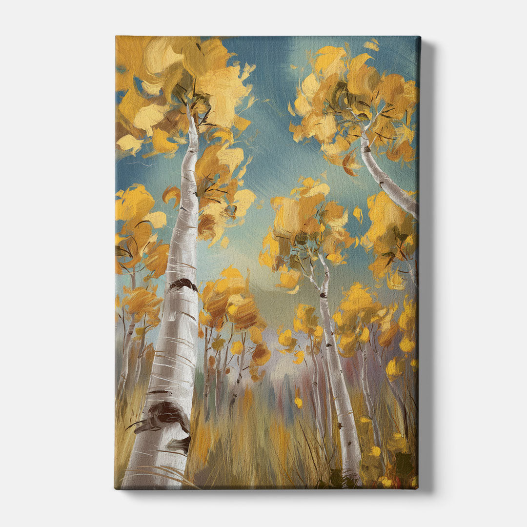 Aspen Tree Canopy - Canvas Wall Art