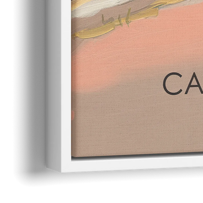 Cape May Lighthouse Glow - Close-Up White Frame Canvas