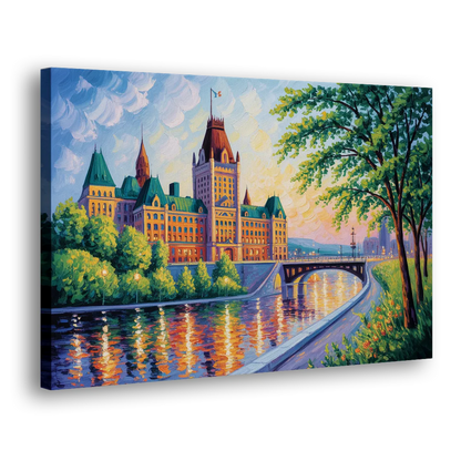 Parliament Building Quebec - Canvas Print Art Sides