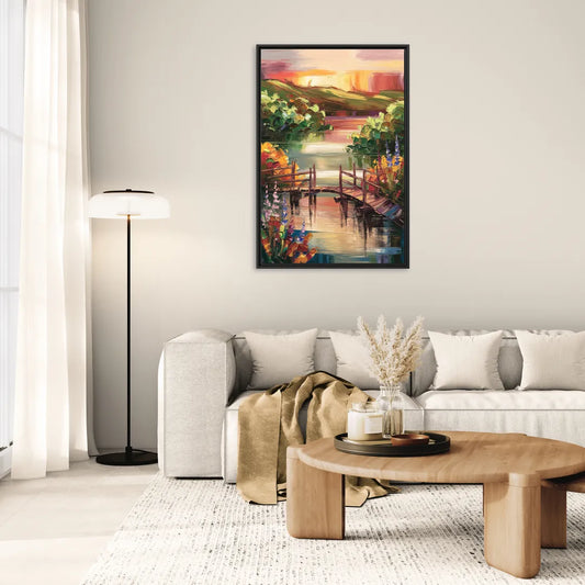 Irvine Scenic Beauty - Living Room Black Frame Canvas