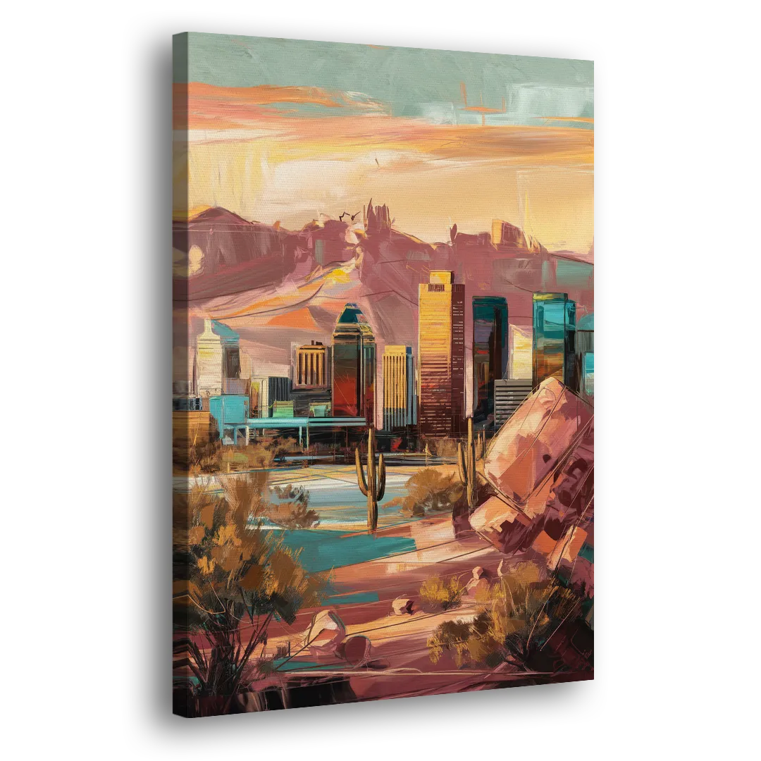 Mesa City Skyline - Canvas Print Art Sides