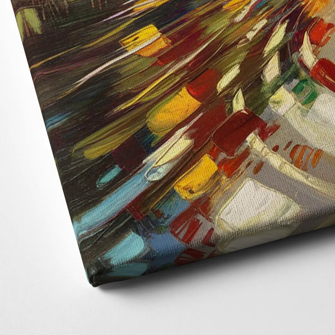 Asheville Riverfront Serenity Canvas Close Up
