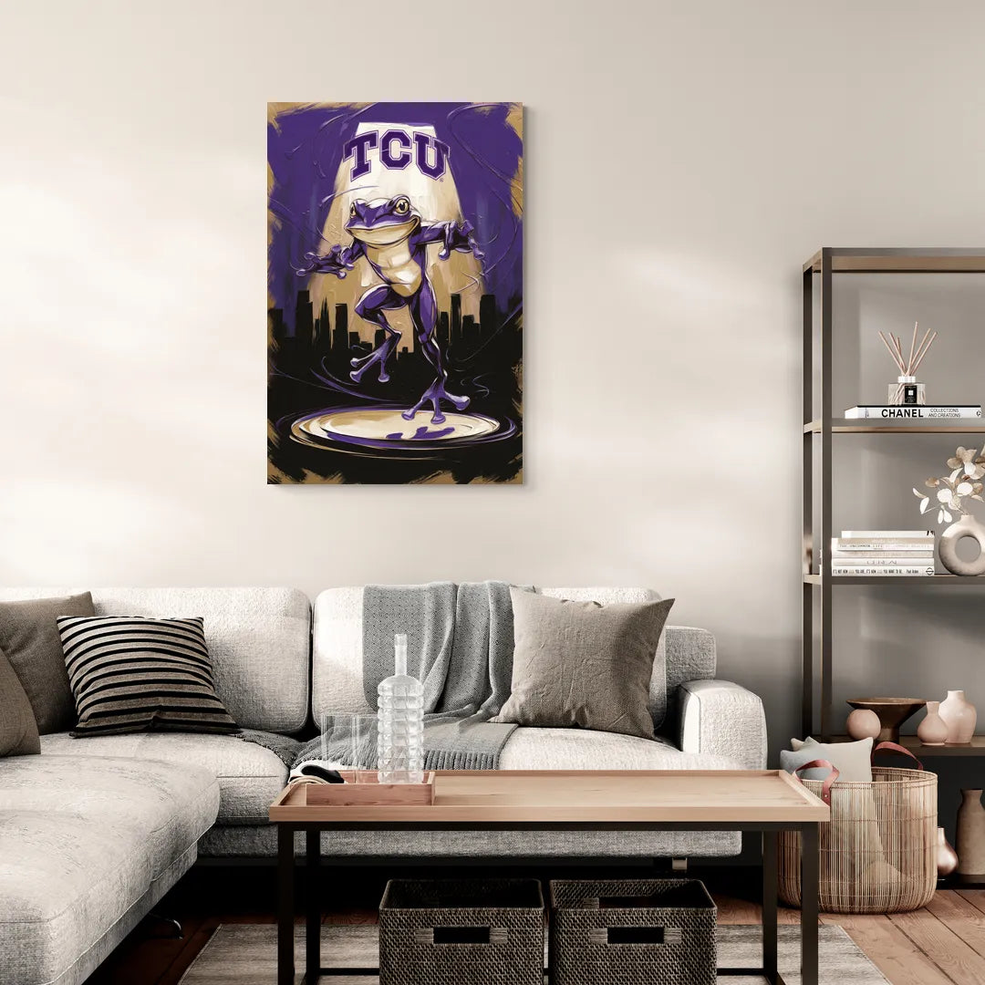 Fort Worth TCU Horned Frogs Pride - Canvas Wall Art Living Room