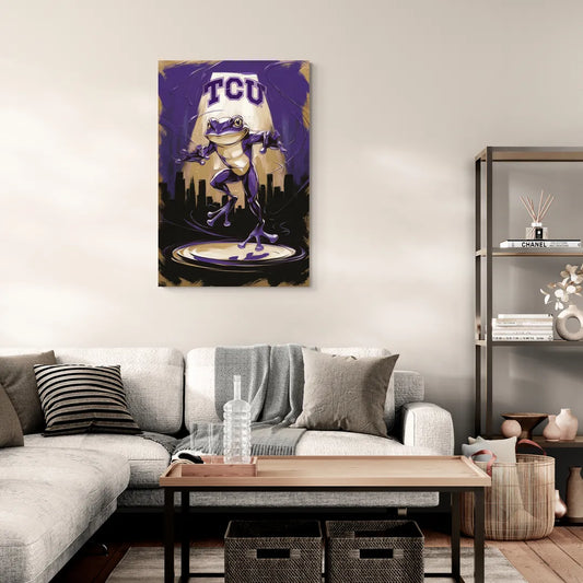 Fort Worth TCU Horned Frogs Pride - Canvas Wall Art Living Room