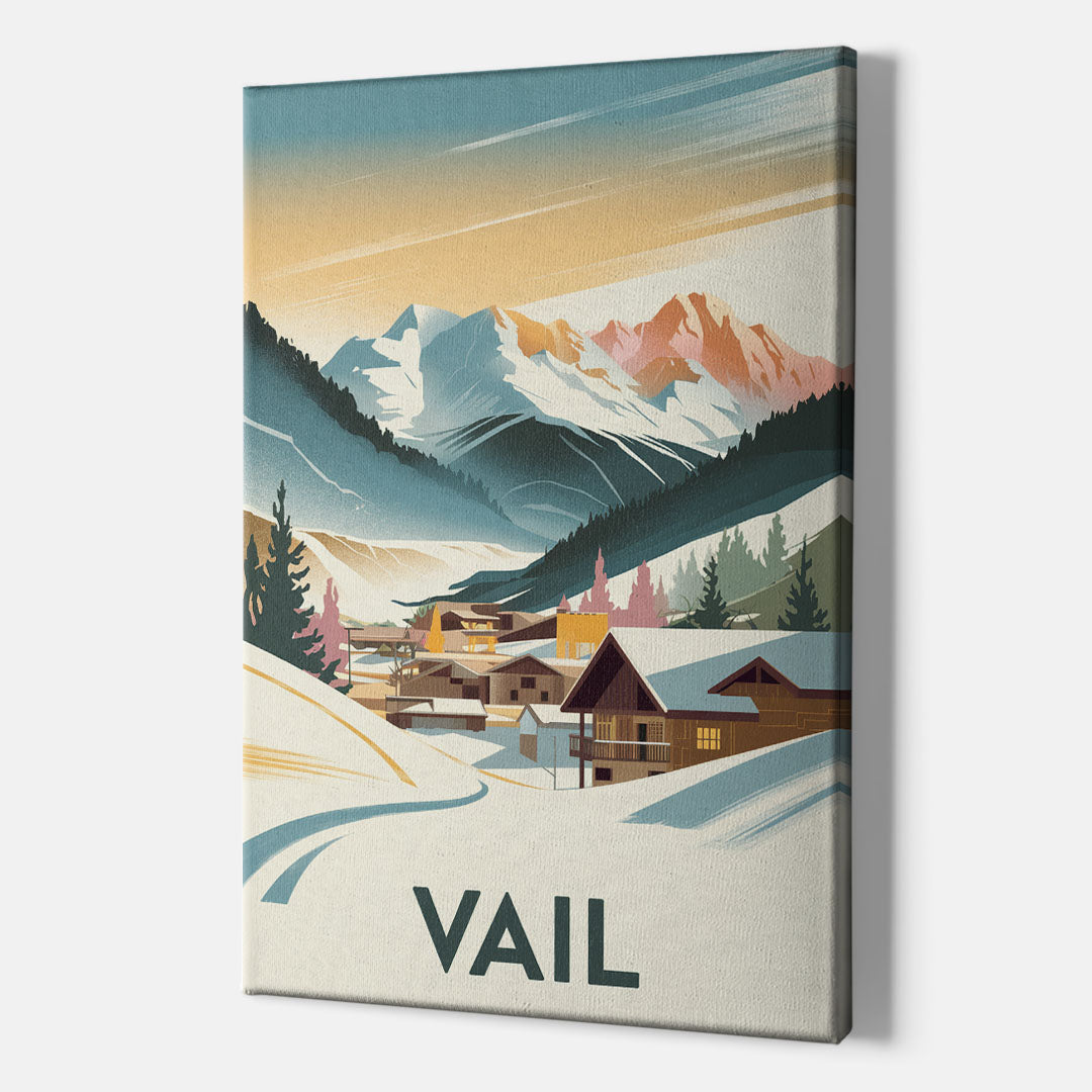 Vail Colorado Charm - Canvas Wall Art Indoor