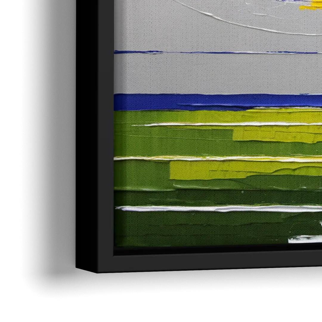 Los Angeles Rams Super Bowl Champions - Close-Up Black Frame Canvas