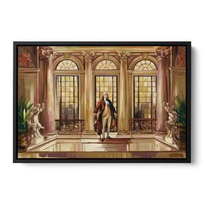 Franklin Architectural Beauty - Black Frame Canvas