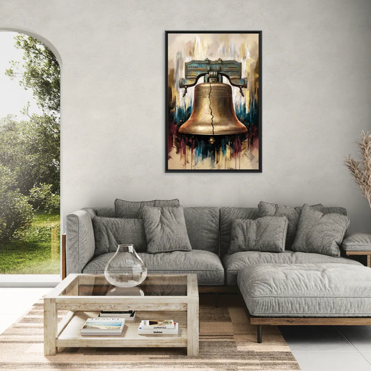 Philadelphia Liberty Bell - Living Room Black Frame Canvas
