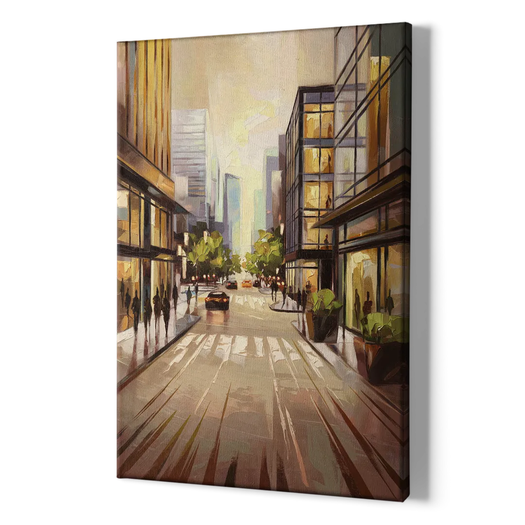 Arlington Urban Streets - Canvas Print Art Sides