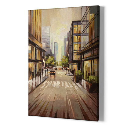 Arlington Urban Streets - Canvas Print Art Sides