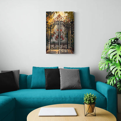 Charleston Iconic Gates - Canvas Wall Art Living Room