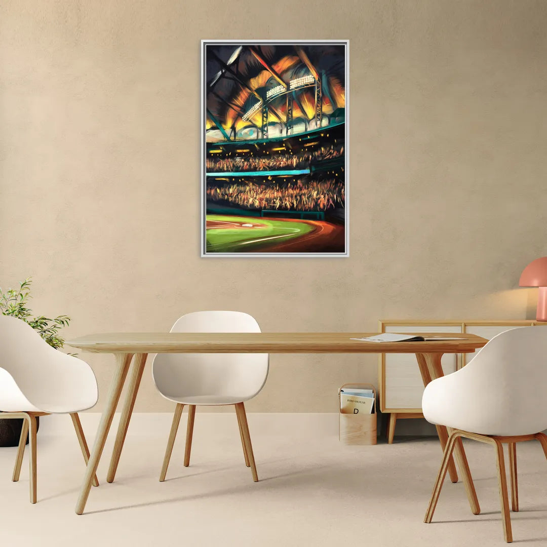 Tampa Bay Rays Game Day Energy - Living Room White Frame Canvas